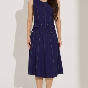 Conjunto Curto em Viscose com Botões Luara - Tata Martello
