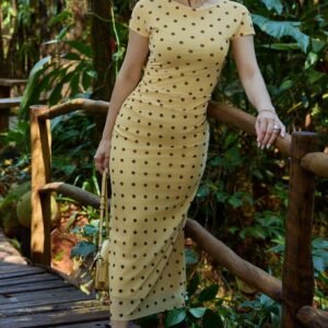 Vestido Midi com Corpo Ajustado Adriana - Tata Martello