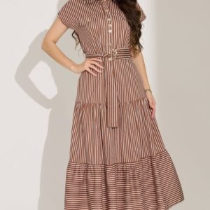 Vestido Maxi Midi com Lapelas Frontais e Botões Lauana - Tata Martello